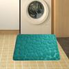 Non-slip Bath Mat Water Absorption Cobblestone Embossed Durable Bathtub  Bathroom