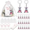 Pack of 30 Animal Keyrings Cute Animal Keychains Zebra Keychain Perfect for Key and Bag Jewelry Inspirational Keychain