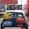 3pcs Duvet Cover Set (1*Duvet Cover + 2*Pillowcase, Without Core), Custom Name PAC Pattern Bedding Set, Home Bedroom Decor Gift