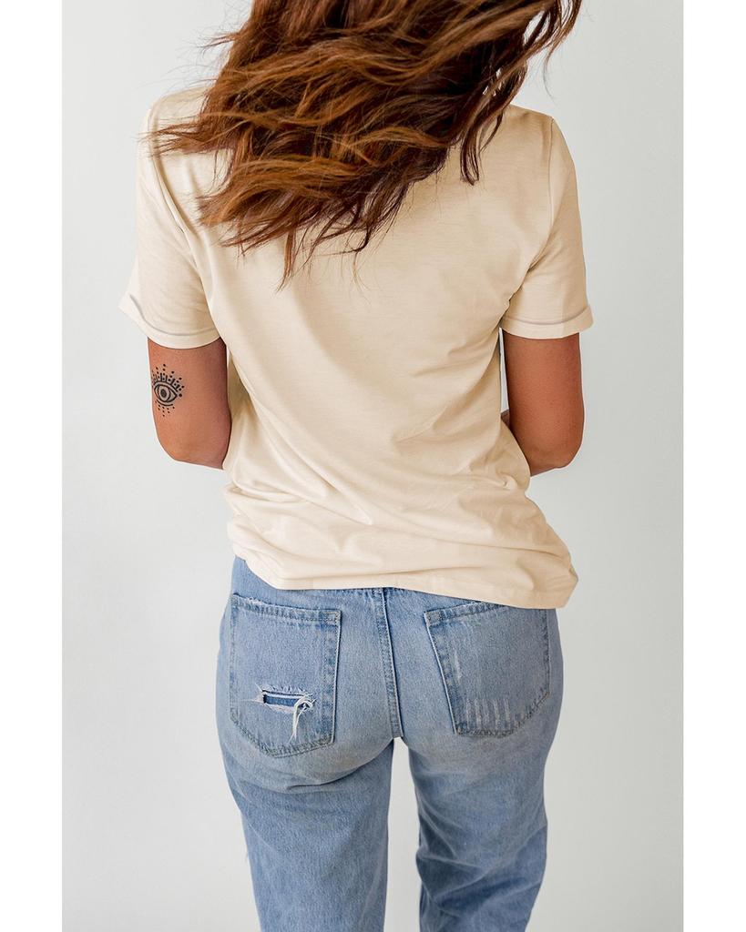 Azura Exchange Футболка с графическим принтом игральных карт в западном стиле