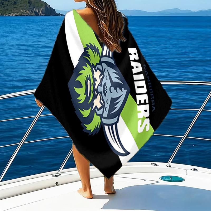 Canberra Logo Quick-Dry Microfiber Beach Towel Super Soft & Absorbent for Bath, Beach, Travel Bath Time Accessory, Fan gifts