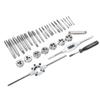 Набор из 32 шт. Набор ручных инструментов для метчиков из легированной стали с высокой твердостью