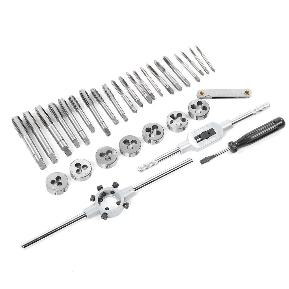 Набор из 32 шт. Набор ручных инструментов для метчиков из легированной стали с высокой твердостью