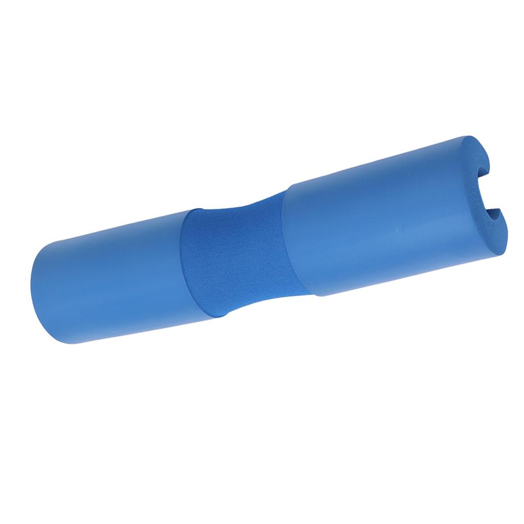 Squat Pad Blue Barbell Pad Thickened Foam Provide Cushion To Neck Shoulder with 2 Strap Squat Accessory for Gym