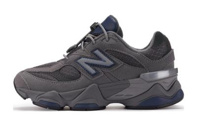 NB 9060 Nb Удобные Низкие Детские Беговые Кроссовки Темно-серые Для Детей Возрастом 3 7 Лет PV9060EC