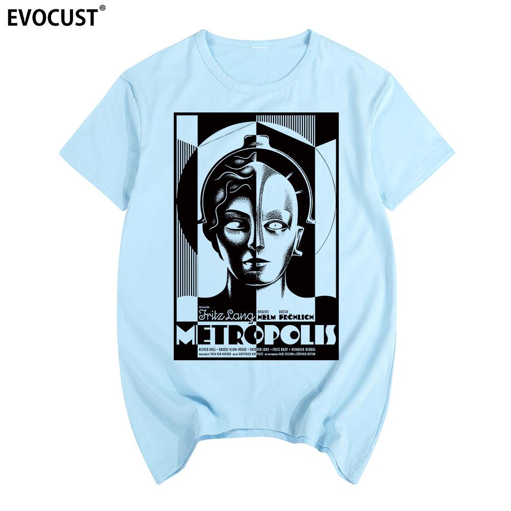 Футболка Metropolis Хлопок Мужская футболка Новая Футболка Женская унисекс Мода