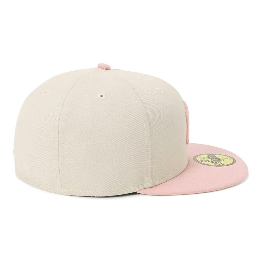 New Era Кепка 59FIFTY NY Каменный Розовый Румяный 2Тона MLB Нью-Йорк Янкис 7 70905975 NER34C2456 5/8