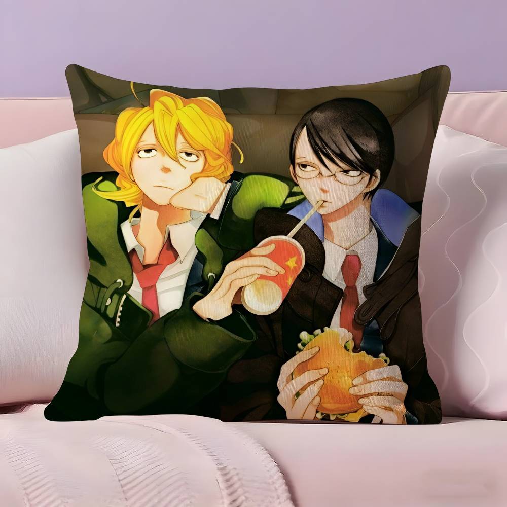 Anime D-Doushisei Pillow Case Ultra Soft Skin Friendly Fabric Cloud Like Comfort & Concealed Zipper