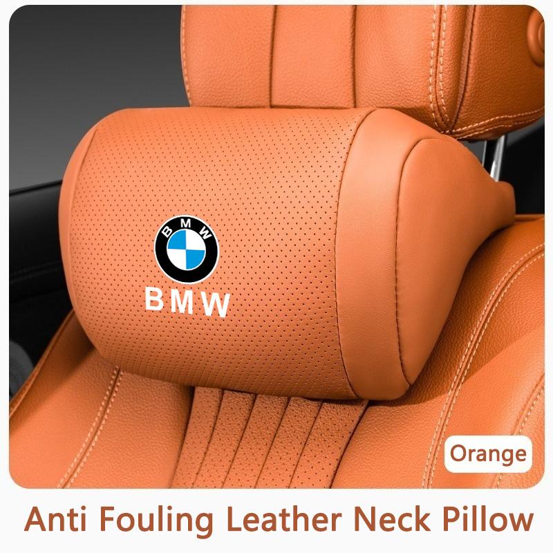 SQLI6 Car Seat Headrest Memory Cotton Neck Pillow Stickers Accessories For BMW X5 X6 F30 F34 F10 F20 G20 G30 F15 F16 1 3 5 7 Series