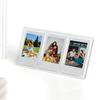 Desktop Decor Transparent Picture Holder 3 Slots Photo Frame Instant Film Camera Photo Table 3 Inch