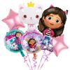 6Pcs Gabby Doll Aluminum Foil Balloon Birthday Party Balloon For Party Supplies