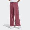 Adidas Originals Knitted Sweatpants Women's Dark Reddish Purple Moderate Straight Fit Pants GV2927