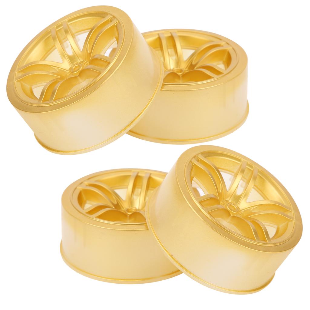 1/10 Racing RC Car Wheel Plastic Wheel Hub RC Car Spare Accessory On Road Racing Car(Gold )