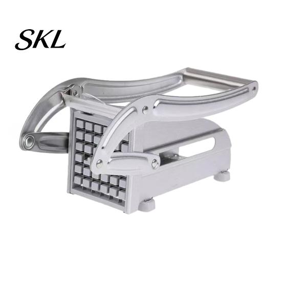 Handheld Fry Cutter Potato Slicer, with Stable Base And Ergonomic Lever Handle, Heavy-Duty Replaceable Home Kitchen Maker Blades French for