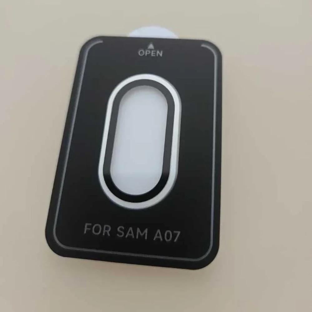 1Set Ultra HD 9H Tempered Glass Colour Lens Ring Film Cover For Samsung GalaxyA07 A06 Clear Camera Protector Cap Phone Accessory