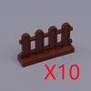 MOC Городская архитектура Строительные блоки Базовые аксессуары Заборы Лестницы Дома Сады Стволы деревьев Кирпичи Совместимая игрушка Подарок X031