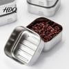 Термостойкий ланч-бокс 13,5 унций из нержавеющей стали для приготовления еды, штабелируемый контейнер для еды с прозрачной герметичной крышкой, организация кухни, контроль порций,