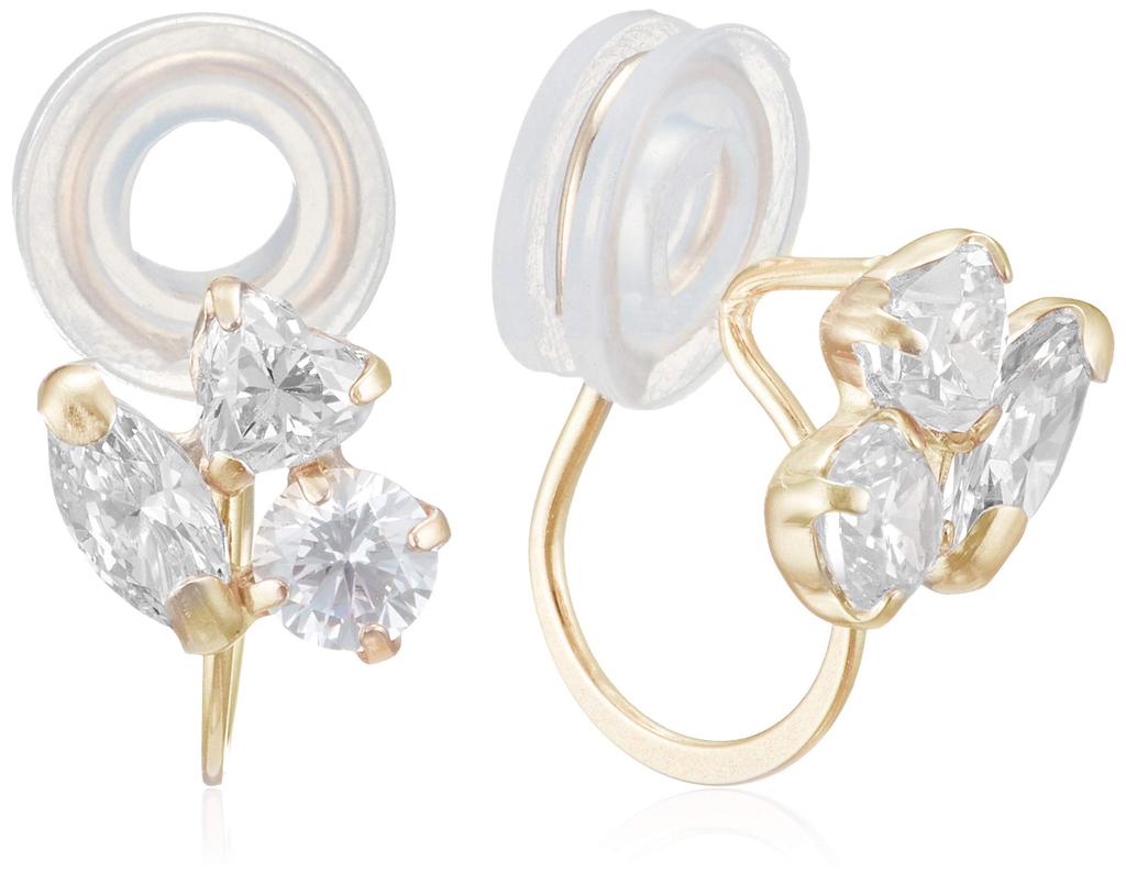 BLOOM K10 Yellow Cubic [Bloom] [Official] Women's Earrings, Gold, Zirconia, 0281-0693-0038-0000