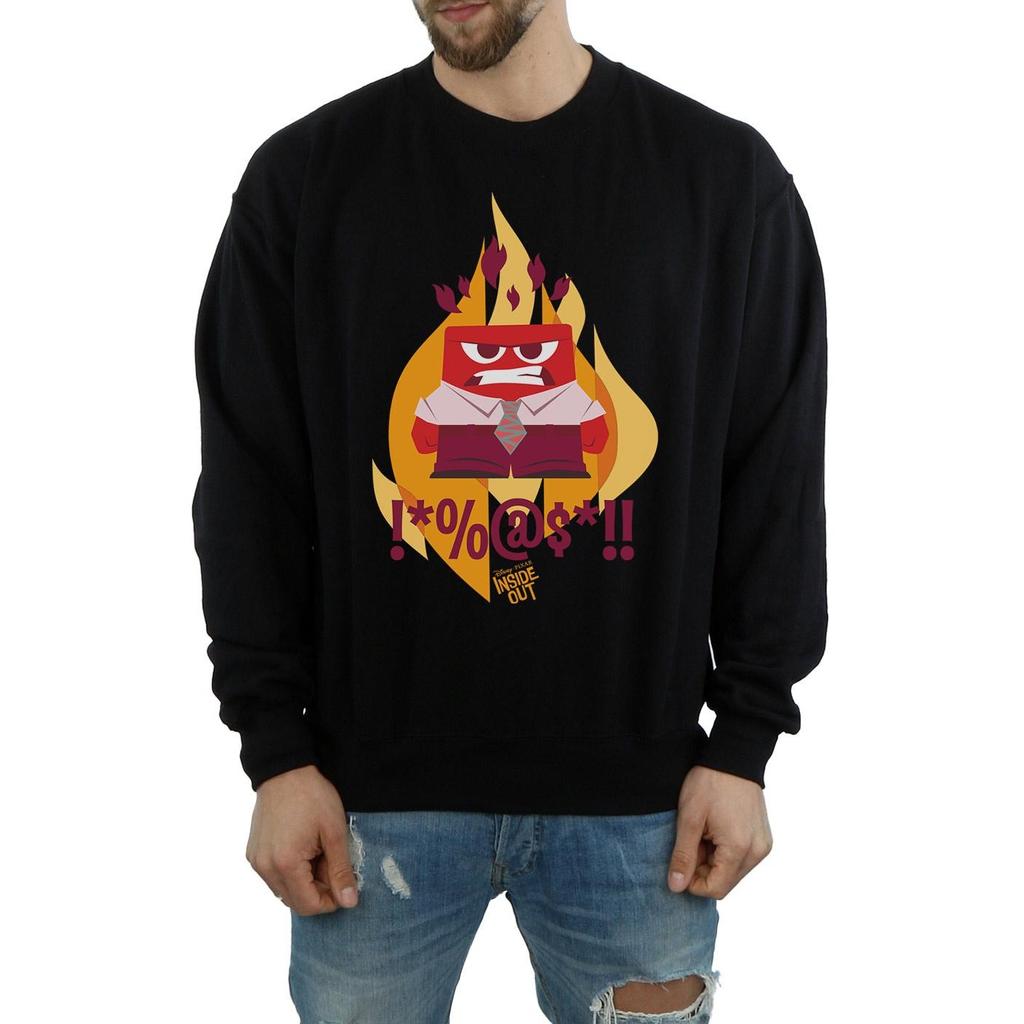 Disney Mens Inside Out Fired Up Sweatshirt