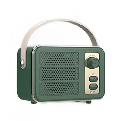 Ретро Bluetooth-совместимый динамик 5.0 Creative Type-c Перезаряжаемый портативный беспроводной винтажный маленький динамик