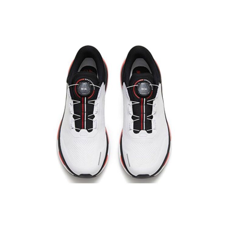 Anta Comfortable Daily Shock Absorbing Non-Slip Wear-Resistant Low-Top Running Shoes Men Sneaker White Black Silver 112315581A-5