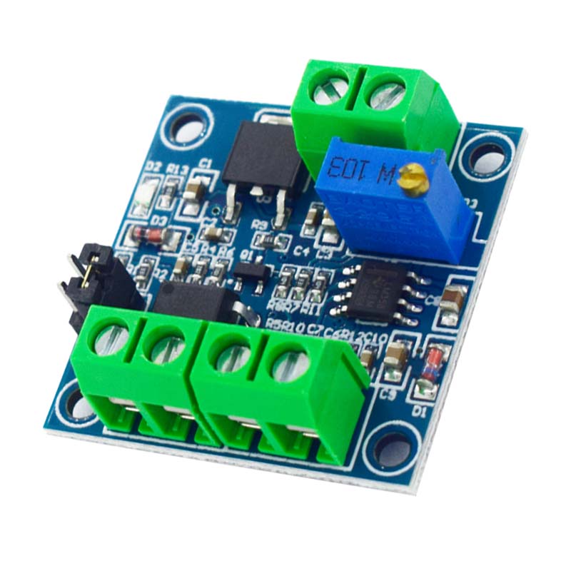 Модуль преобразования напряжения в ШИМ 5В-12В Однокристальный Встроенный Регулируемый Преобразователь Плата Питания 0-5В/0-10В в 0-100% ШИМ