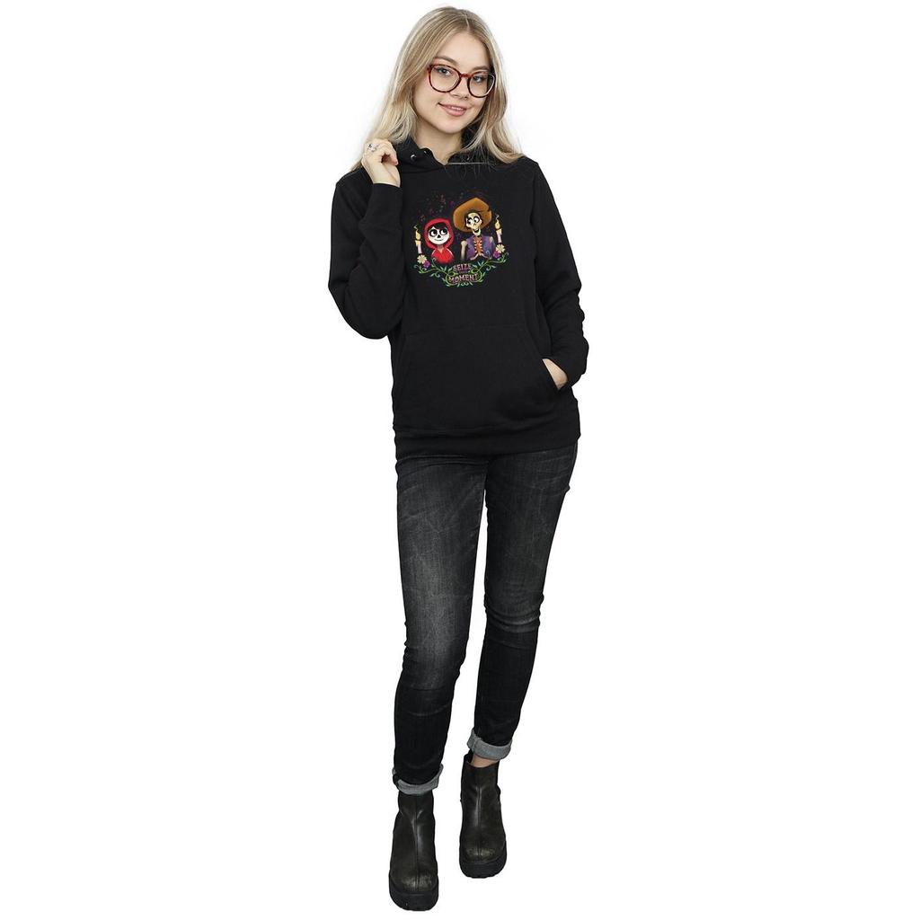 Disney Womens/Ladies Coco Miguel And Hector Hoodie