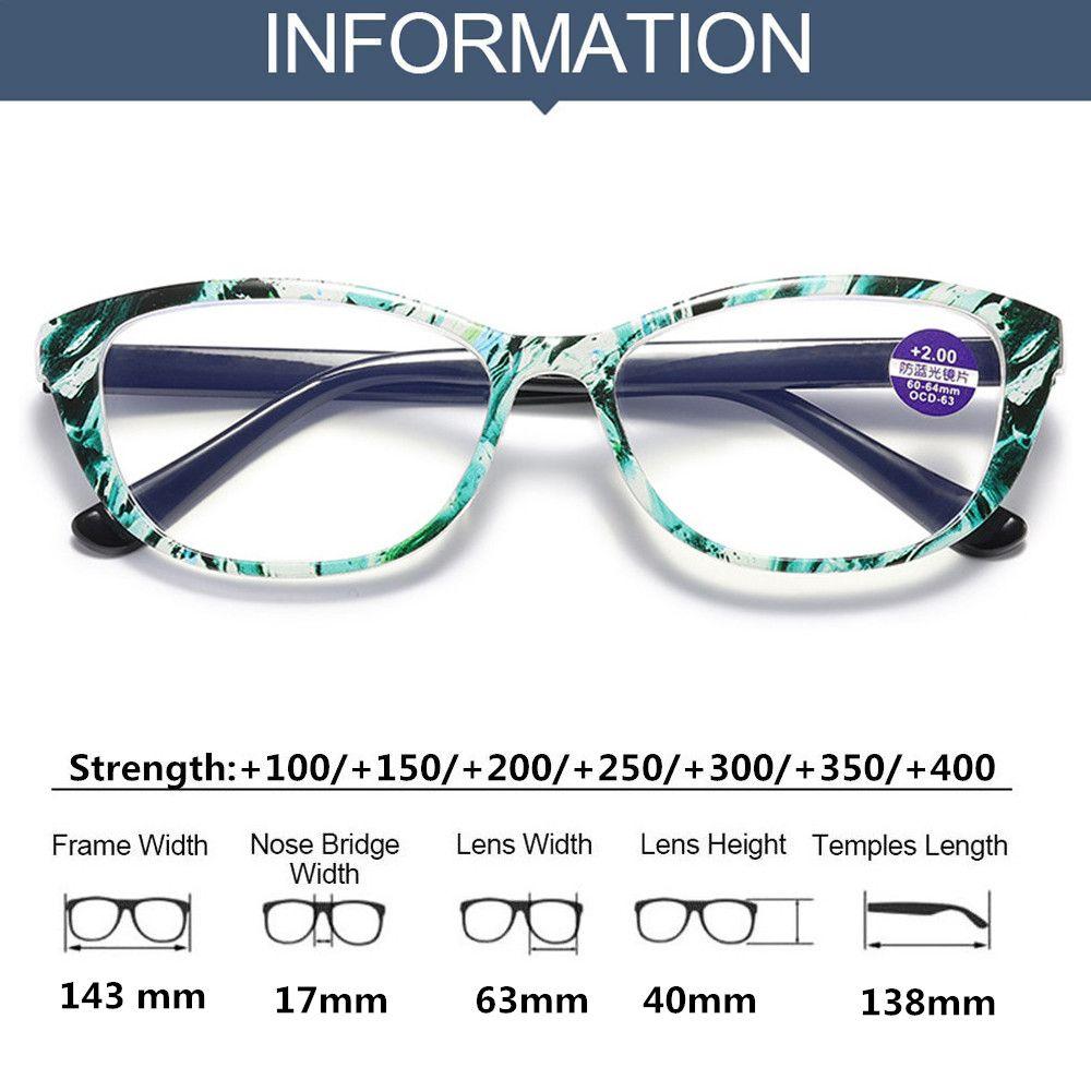 Fashion Anti -Blue Light Reading Glasses Urltra -Light Eye Protection Men Women Elegant Comfortable Eyeglasses