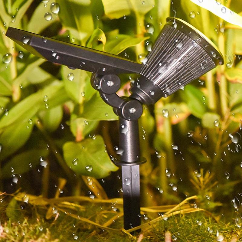 Наружное освещение Солнечный простой газонный светильник Уличные водонепроницаемые ландшафтные светильники Квадратная вилла Газон Сад Лампы с заземлением