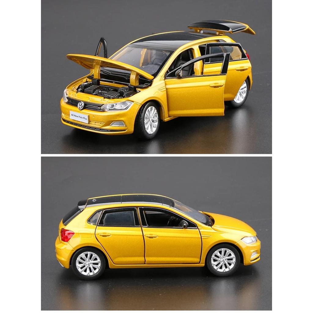 1/32 Polo Alloy Die Cast Toy Car Model Sound and Light Children's Toy Collectibles Birthday Gift