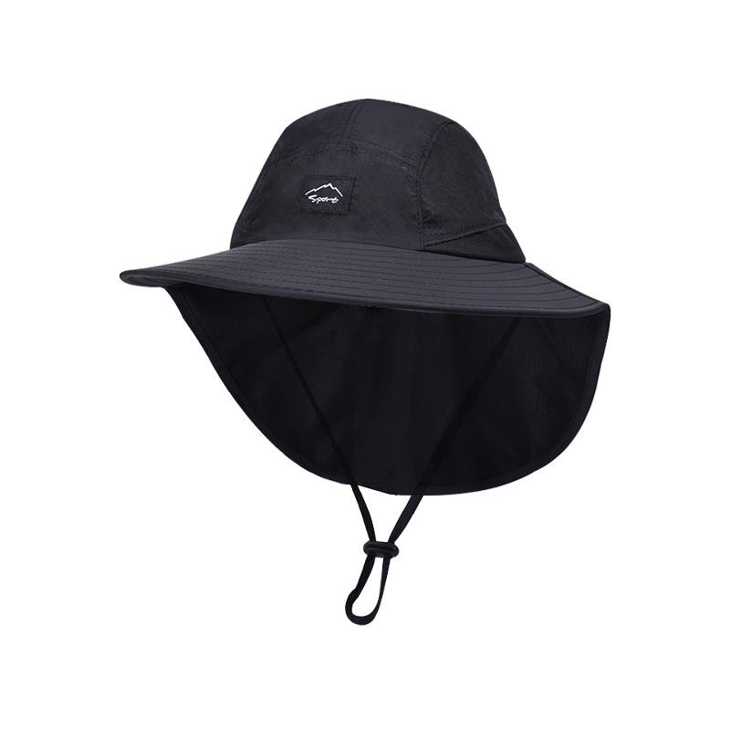 1136 children's hat summer large brim shawl sun hat outdoor outing bucket hat older children boy sun hat