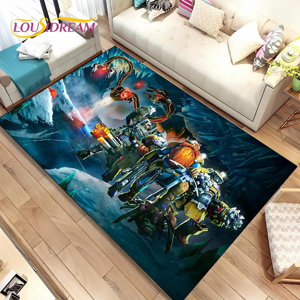 3D DRG Deep Rock Galactic Game Gamer Коврик, Коврик для гостиной Спальня Диван Коврик Украшение, детский нескользящий напольный коврик