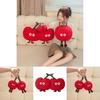 Cartoon Cherry Stuffed Pillow Doll And Keychain For Bedroom Decor And Kids