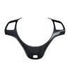 For BMW 3 Series E90 E91 E92 E93 Carbon Fiber Car Steering Wheel Decorative Frame Moulding Sticker Strip Trim Cover
