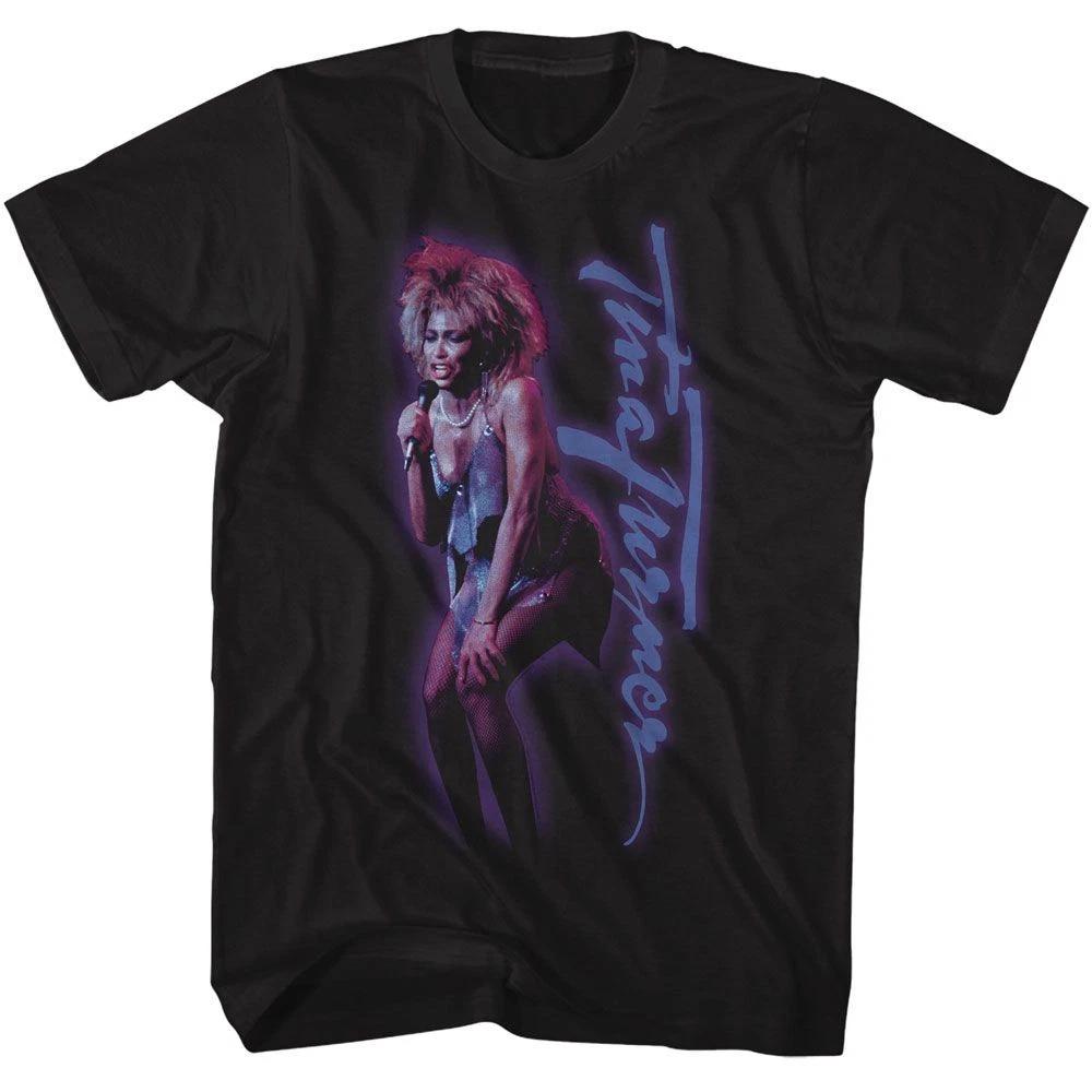 Tina Turner Singing Outer Glow Black Music Children's T-shirt