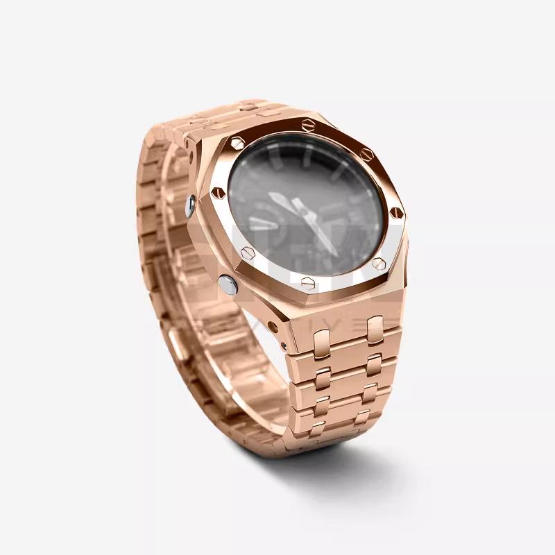 Комплект ремешка из нержавеющей стали 316L Для Casio G-SHOCK farm oak GA2100/GA2110 GA-2100 GA-B2100 металлический корпус ремешок мужской браслет