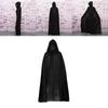 Хэллоуинский плащ косплей Мрачный жнец Вампир Ведьма Волшебник мантия Вечеринка Взрослые Дети Черный плащ накидка