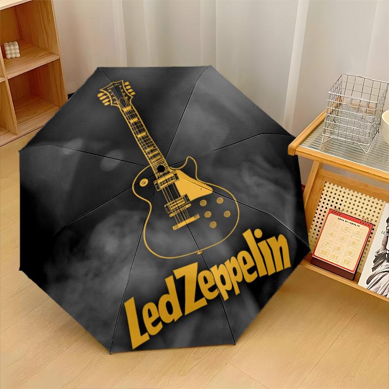 Принт Led Zeppelin 8?Автоматический зонт с ребрами, ветрозащитный, легкий, складной, для путешествий на открытом воздухе