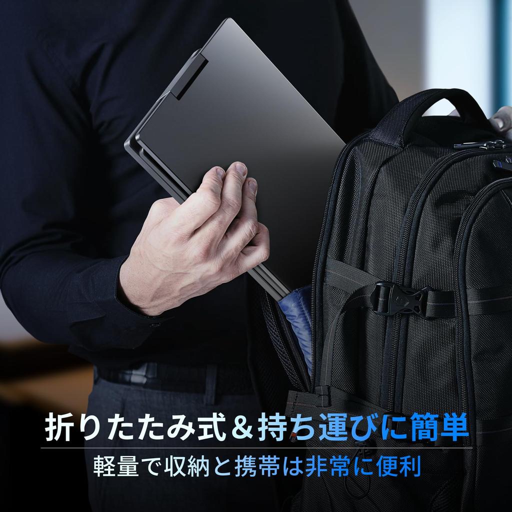 New ROADOM Mobile Monitor Triple Monitor for Laptop Dual Monitor Rotation Aluminum Alloy Foldable Dual Display Compatible Connect with One Cable