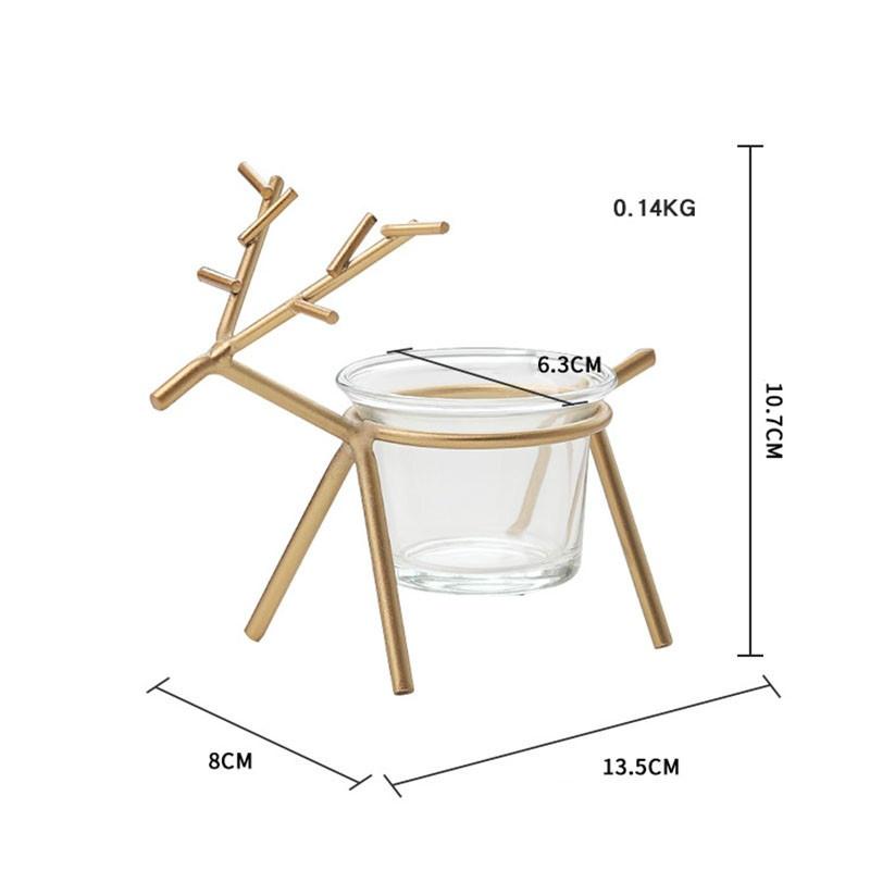 Geometry Deer Candlestick Aromatherapy Table Decorations Party Home Decoration Without Candles