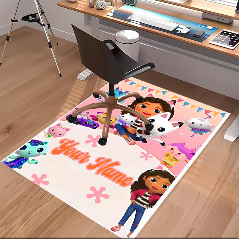 Custom personalization Gabby's Dollhouse Print Area Rug - Soft, Washable Non-Slip Indoor Mat,Living Room,Home&Office Decorative Rug