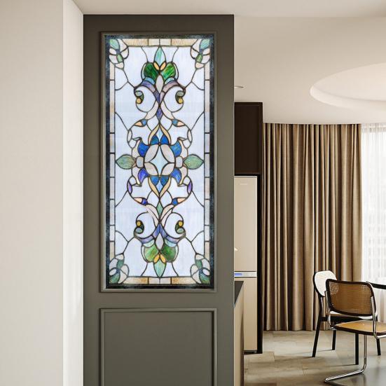 Пленка для конфиденциальности Yousheng, винтажный стиль витража, статическая пленка для окон, декоративная наклейка на стекло для шкафа, ванной комнаты, кухни, дверной панели