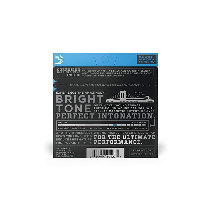 Струны для электрогитары D'Addario XL Nickel .010-.046 Regular Light EXL110 [Оригинальный продукт для внутреннего рынка]