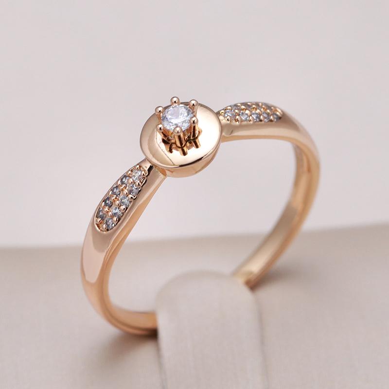Slim White Zircon Finger Rings For Women Classic Wedding Party Jewelry