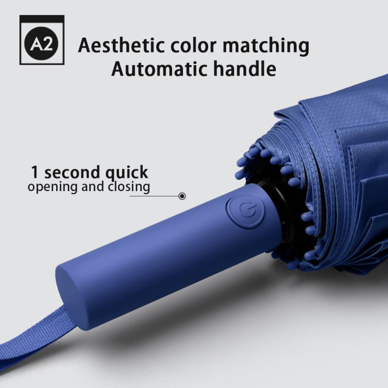 16 ребер, три складных автоматических зонта Morandi Colors, солнцезащитный крем, защита от ультрафиолета, непромокаемый, двойного назначения