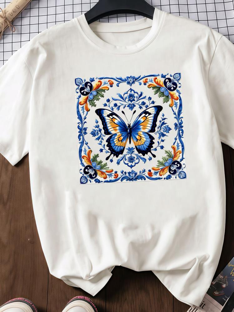 (Азиатский размер) любовь сердце цветок тренд Принт Футболки с круглым вырезом и коротким рукавом Мода Женская Повседневная Женский Топ Футболка Одежда Графическая футболка