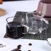 1 шт. 70/75 мл Стаканчик для эспрессо с двойным носиком, Стеклянный мерный стакан с термостойкой ручкой, Прозрачная шкала, Кувшин для измерения вина, молока, кофе