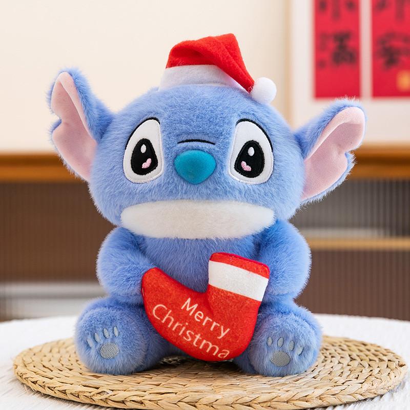 Cute Stitch Christmas And Musical Instrument Series Plush Doll Children Toy For Kids Holiday Gifts