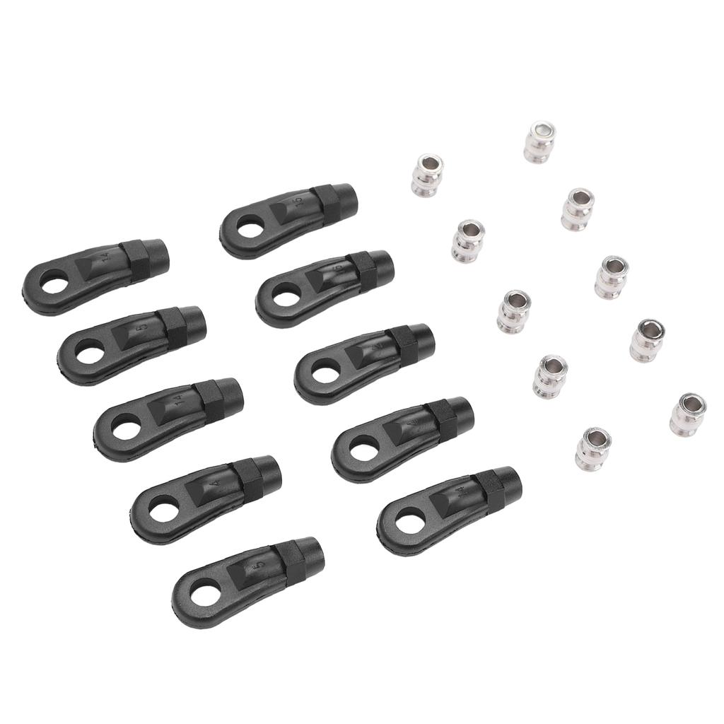 10PCS M4 RC Link Rod Ends M4 Plastic Tie Rod End Ball Joint Link 1 10 Crawler Link Ends for Axial SCX10 I II III