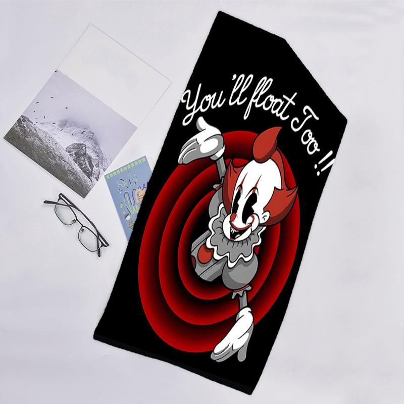 1pc Pennywise1 Beach Towel, Beach and Seaside Swimming Pool Equipment, Fashion Pattern, Rectangular, Travel Essentials